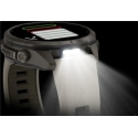 Išmanusis laikrodis Garmin fēnix® 9 Pro inReach® – 43mm, Titanas su rūko pilkos / tamsios smiltainio spalvos silikoniniu dirželi