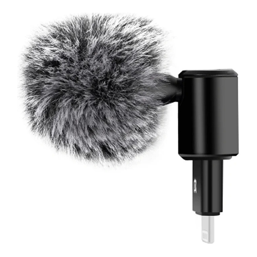 Puluz 8-pin condenser microphone with omnidirectional pickup pattern for mobile phones