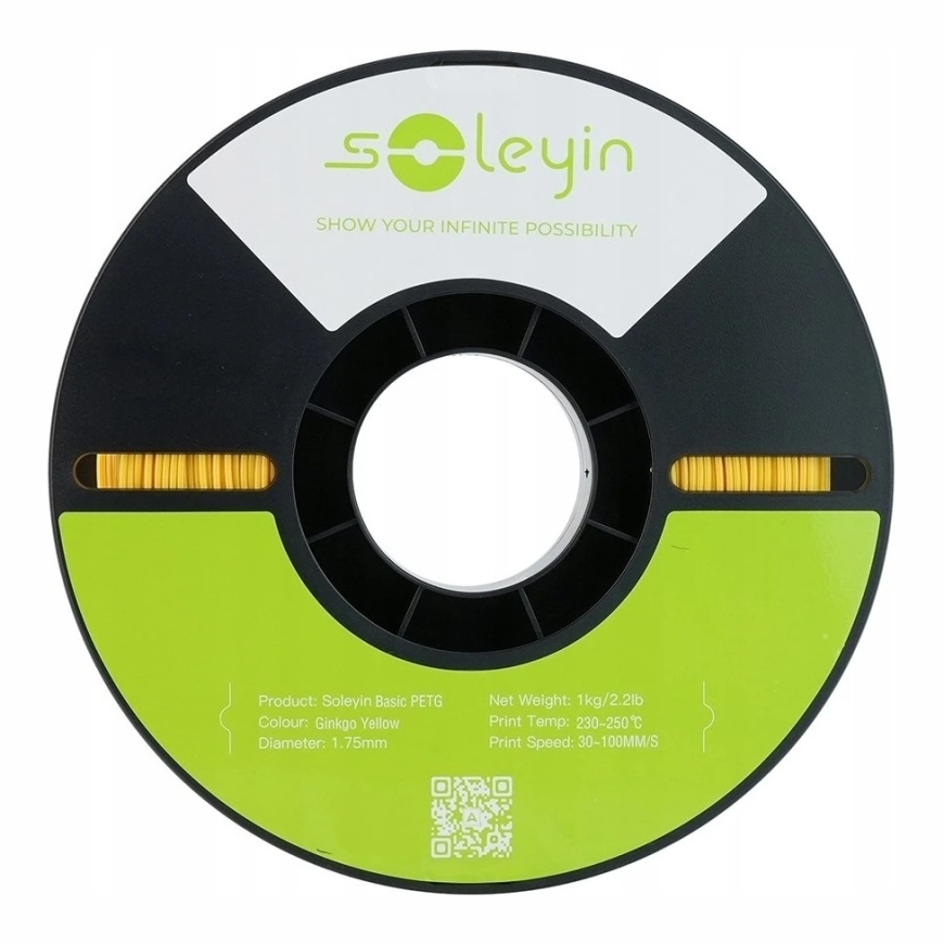 Gija Creality Soleyin Basic PETG 1.75mm 1kg – Ginkgo geltona – 4