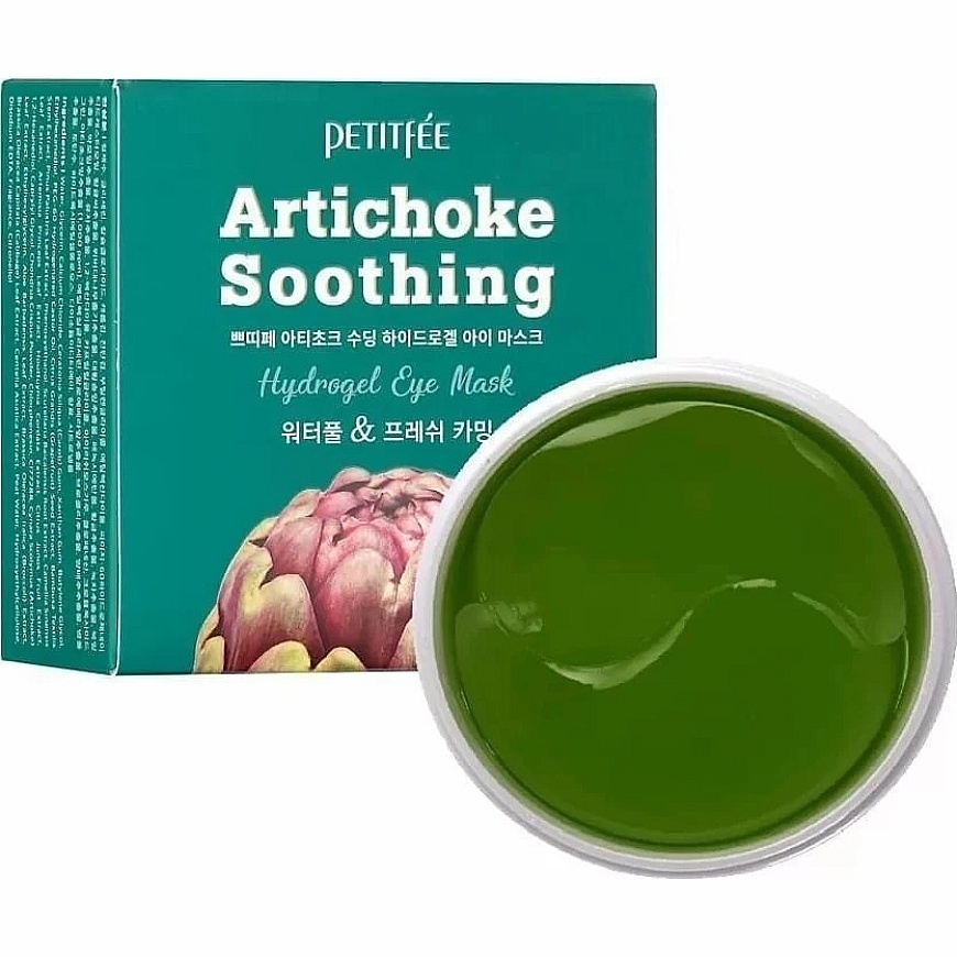 Petitfee Artichoke Soothing Calming Day & Night Eye Patch, 60 vnt. – 2