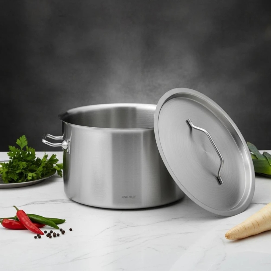 Garnek Puodas Gastronorm puodas, nerūdijantis plienas, skersmuo 36cm, 24l, kinghoff, kh-2024 – 4