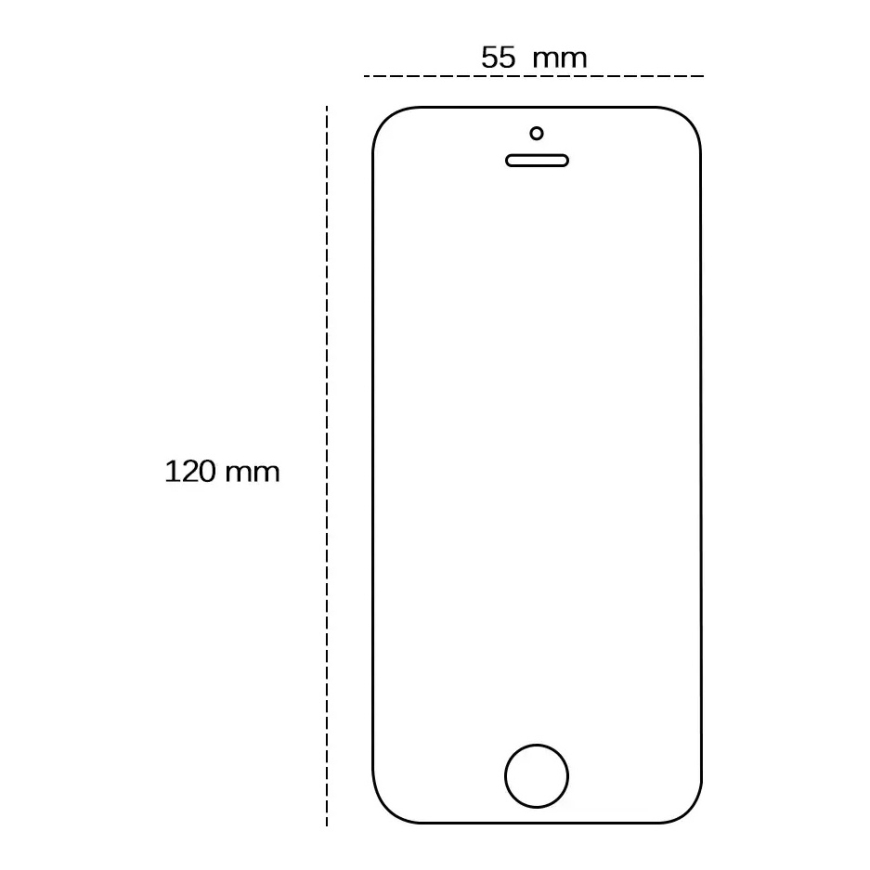 Tempered glass 2,5D for iPhone 5 / 5S / 5C / SE – 2