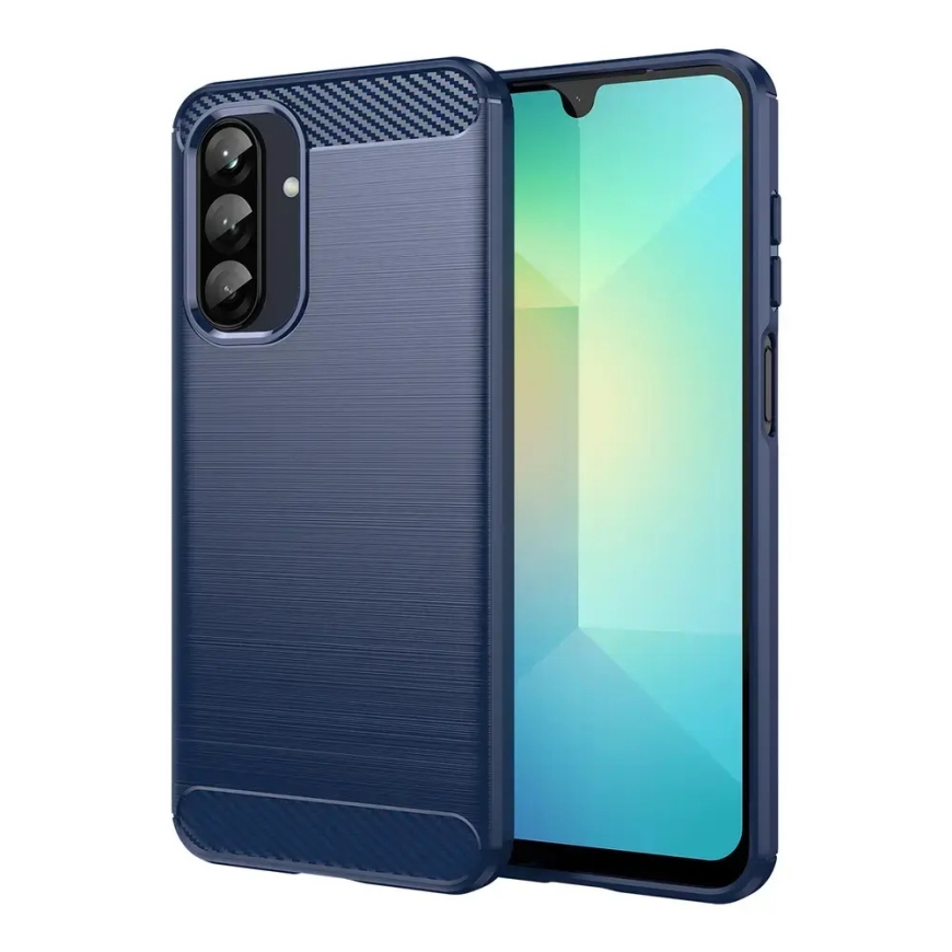 Carbon phone case for Samsung Galaxy A26 5G (A266) blue