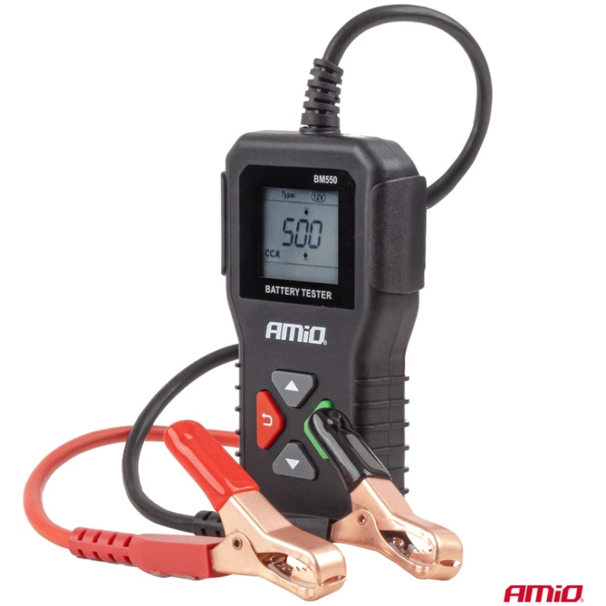 Profesionalus skaitmeninis akumuliatorių testeris 2?220 Ah 6 V 12 V 24 V amio-04920 – 5