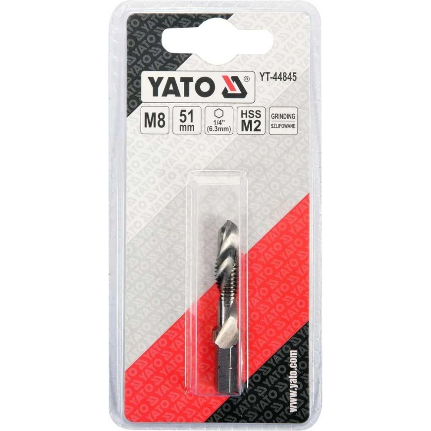 Grąžtas YATO grąžtai-Sriegiklis M8 HEX – 3