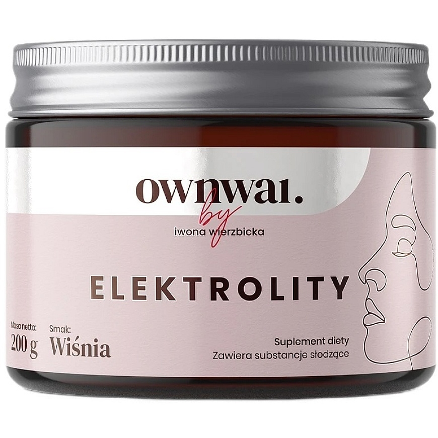 Ownwai Elektrolity smakowe suplement diety w proszku wiśnia 200g