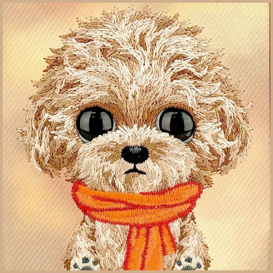 NIMMY dėklas BIG EYED TEDDY POODLE, skirtas IPHONE 18 Pro Max/17 Pro Max, ruda – 2