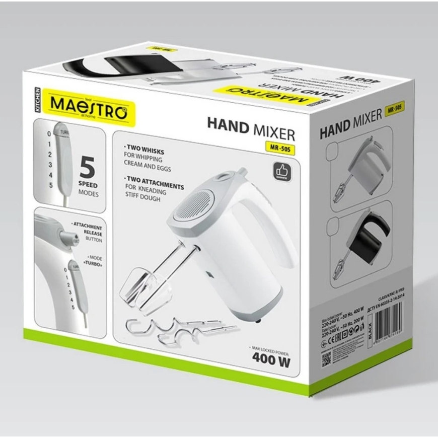 Plakiklis Rankinis maišytuvas 400 W MAESTRO – 3