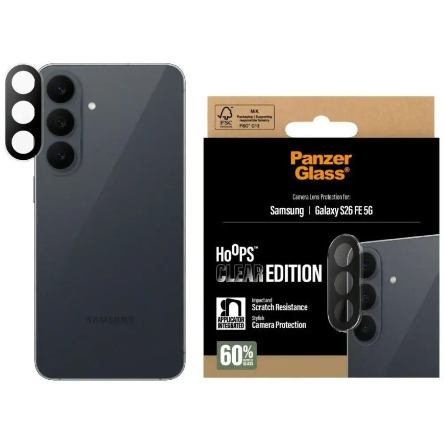 Tempered glass for camera PanzerGlass Hoops Lens Protector for Samsung Galaxy S26 FE 5G