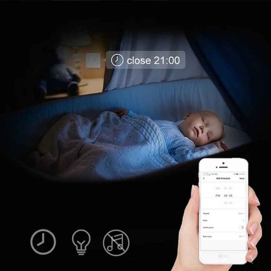 Stiklinis „Wi-Fi“ šviesos jungiklis Avatto TS02-EU-W2 – 4