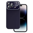 Soft Silicone Lens maciņš telefonam iPhone 15 Plus violets