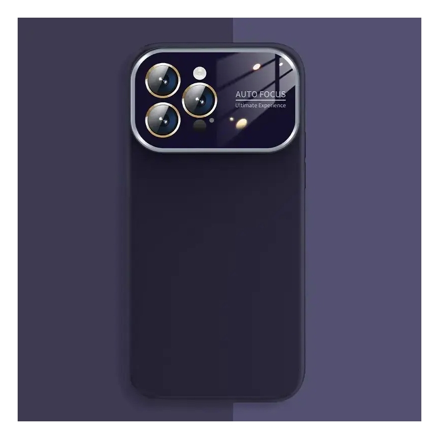 Soft Silicone Lens telefono dėklas iPhone 15 Plus violetinis – 3