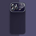 Soft Silicone Lens maciņš telefonam iPhone 15 Plus violets