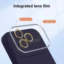 Soft Silicone Lens phone case for iPhone 15 Plus purple