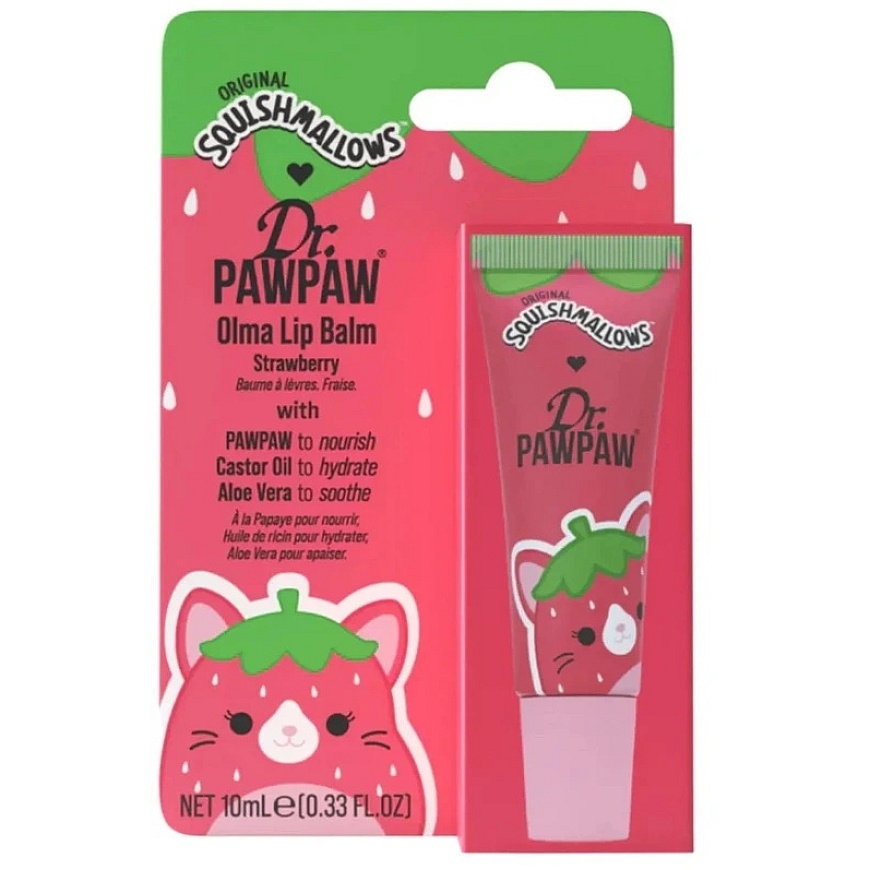 Dr. PawPaw Olma Strawberry Aloe Vera Hydrating lūpų balzamas, 10 ml
