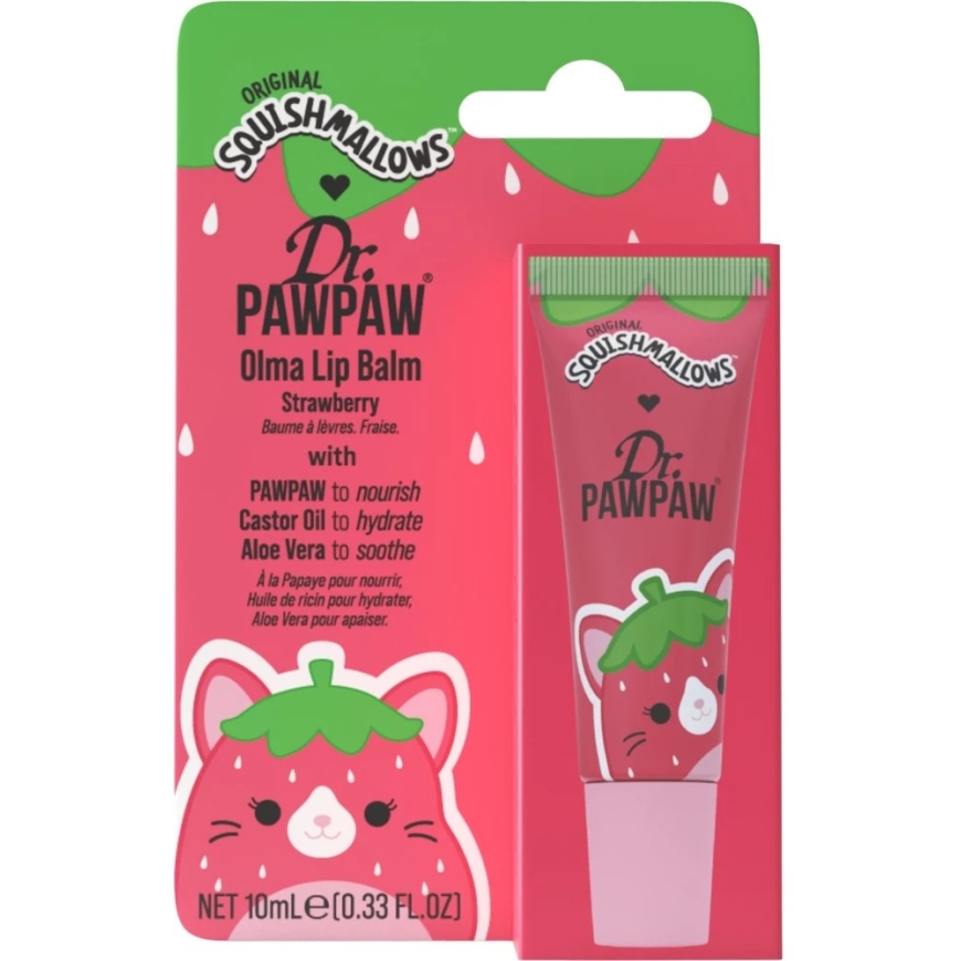 Dr. PawPaw Olma Strawberry Aloe Vera Hydrating lūpų balzamas, 10 ml – 4