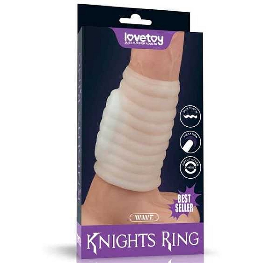 LOVETOY Vibruojantis Wave Knights žiedas