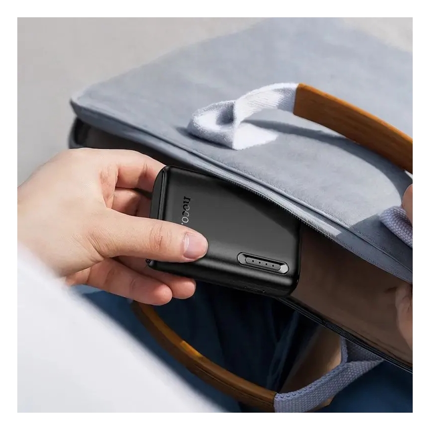 Hoco J158 väline akupank (powerbank) | 5 000 mAh | 10W | USB-A | must – 5