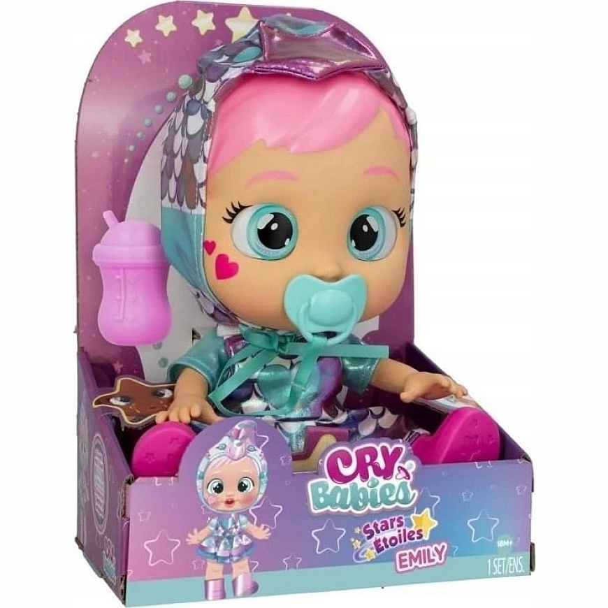 Lėlė kūdikis su priedais Tm Toys Cry Babies Stars Emily 30 cm – 2