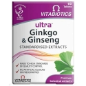 Vitabiotics Maisto papildas „Ultra Ginkgo & Ginseng“ su ginkmedžiu ir ženšeniu, 60 tablečių Vitabiotics Maisto papildas „Ultra Ginkgo & Ginseng“ su ginkmedžiu ir ženšeniu, 60 tablečių