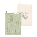 Little Dutch Washcloths Set Crocodile ´Safari Leo` Little Dutch Washcloths Set Crocodile ´Safari Leo`