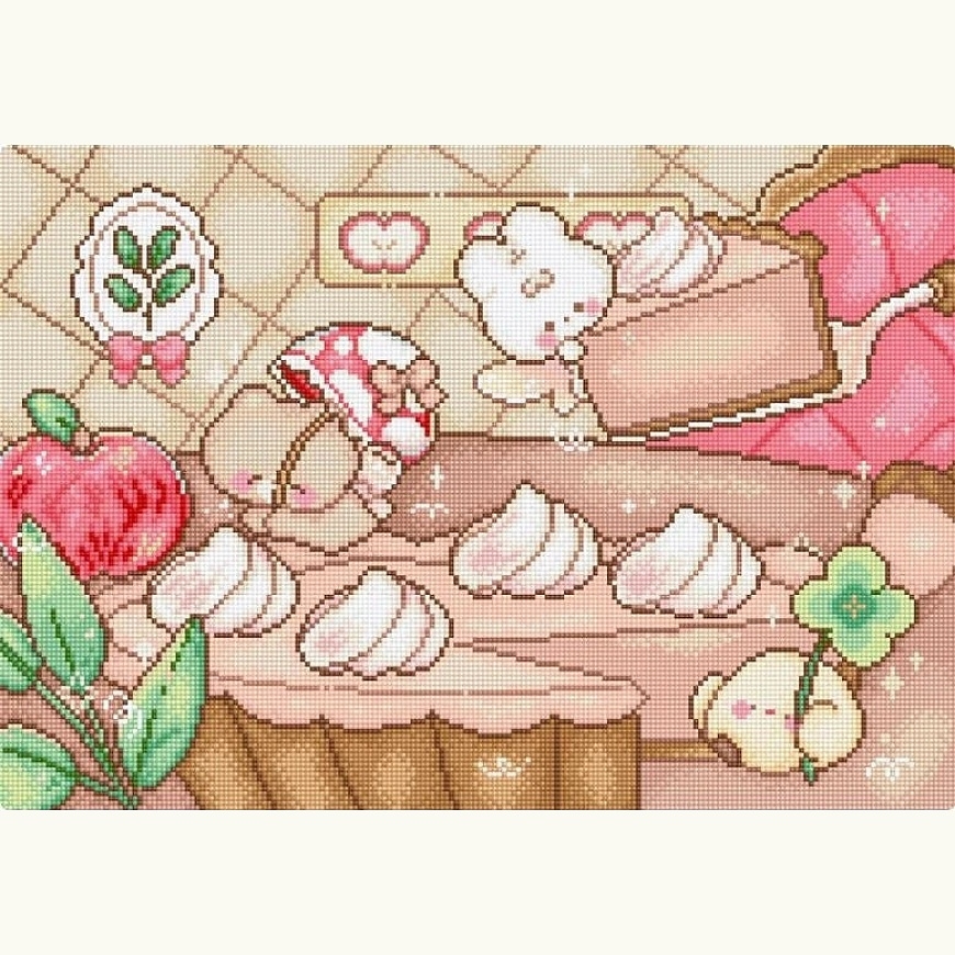 Letistitch Siuvinėjimo kryželiu rinkinys „Moliūgų pyrago gaudynės“ 32x22 cm