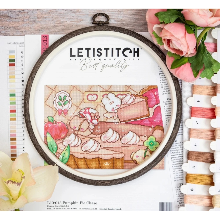 Letistitch Siuvinėjimo kryželiu rinkinys „Moliūgų pyrago gaudynės“ 32x22 cm – 3