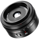 Kameros Objektyvas - 7Artisans AF 40mm F2.5 Sony E Mount Objektyvas, F2.5, Automatinis Fokusavimas, Juoda Kameros Objektyvas - 7Artisans AF 40mm F2.5 Sony E Mount Objektyvas, F2.5, Automatinis Fokusavimas, Juoda