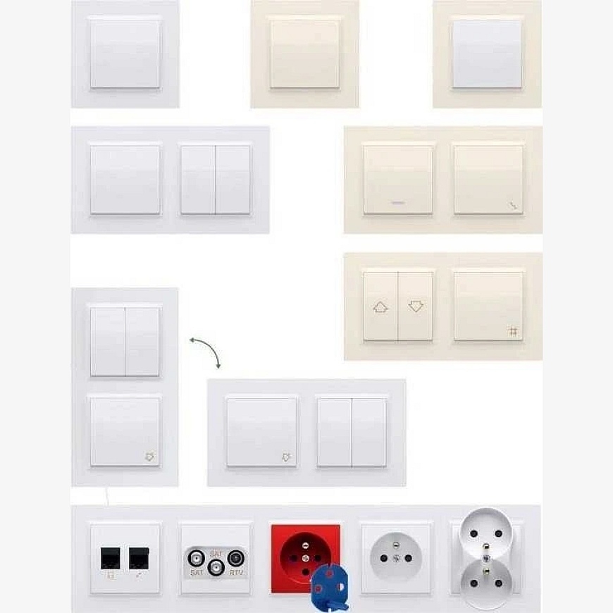 Kontakt Simon Susisiekite su Simonu CGZ1CZ.01/49 Simon 10 Lizdas kištukinis įžeminimas vienos srovės keliai (modulis) greitos ju – 3