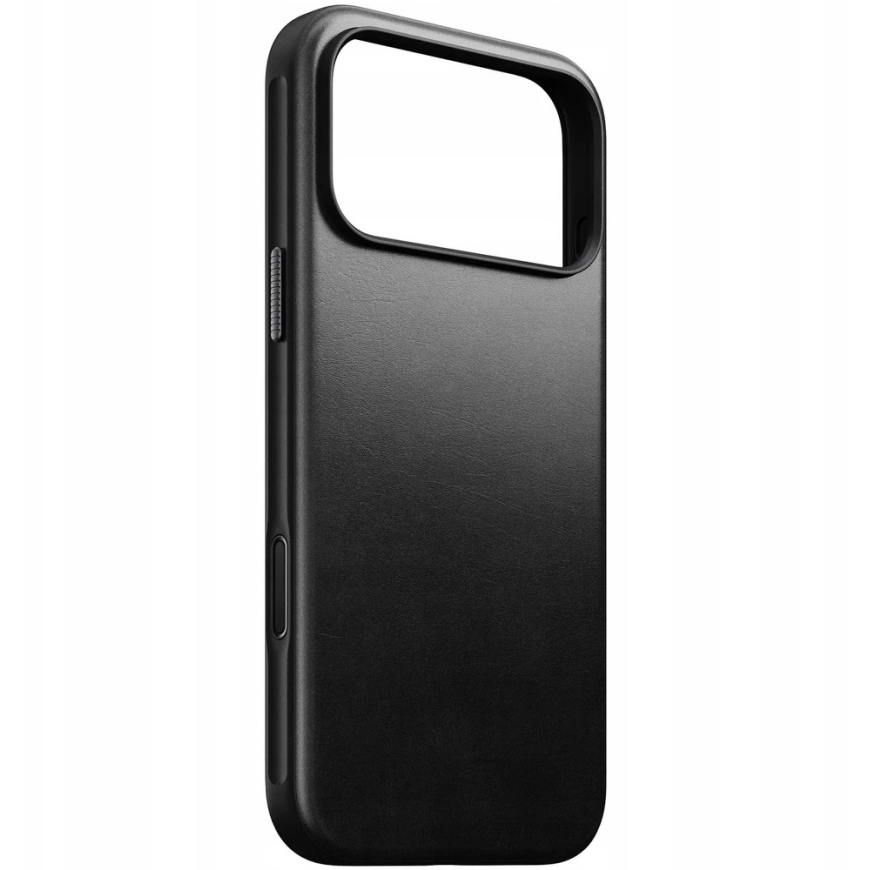 Nomad Modern Odinis dėklas - skórzane etui do iPhone 17 Pro Max kompatybilne su MagSafe, skóra Horween (juodas)