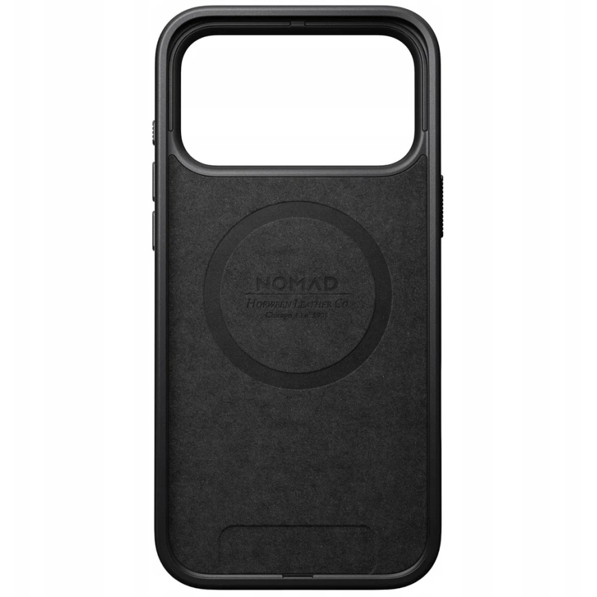 Nomad Modern Odinis dėklas - skórzane etui do iPhone 17 Pro Max kompatybilne su MagSafe, skóra Horween (juodas) – 3
