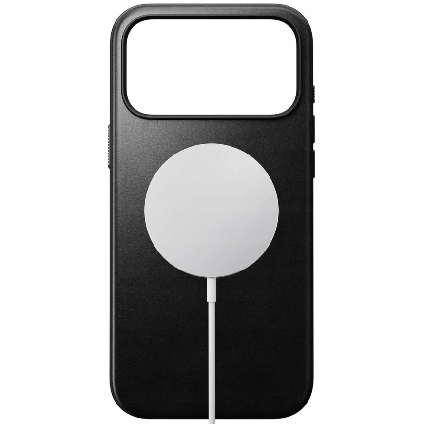 Nomad Modern Odinis dėklas - skórzane etui do iPhone 17 Pro Max kompatybilne su MagSafe, skóra Horween (juodas) – 4