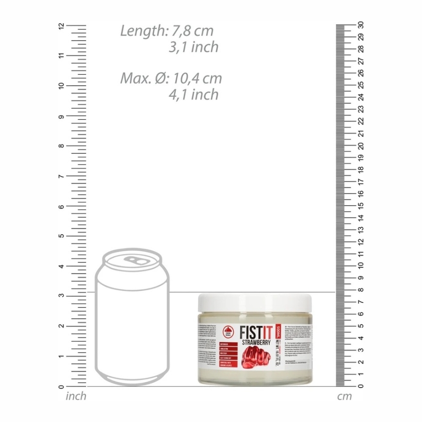 Shots itin tirštas lubrikantas – braškės – 17 fl oz / 500 ml