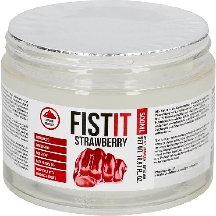 Shots itin tirštas lubrikantas – braškės – 17 fl oz / 500 ml – 3