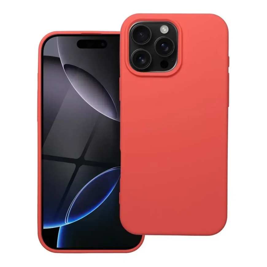 Silicone чехол для телефона iPhone 16 Pro Max оранжевый