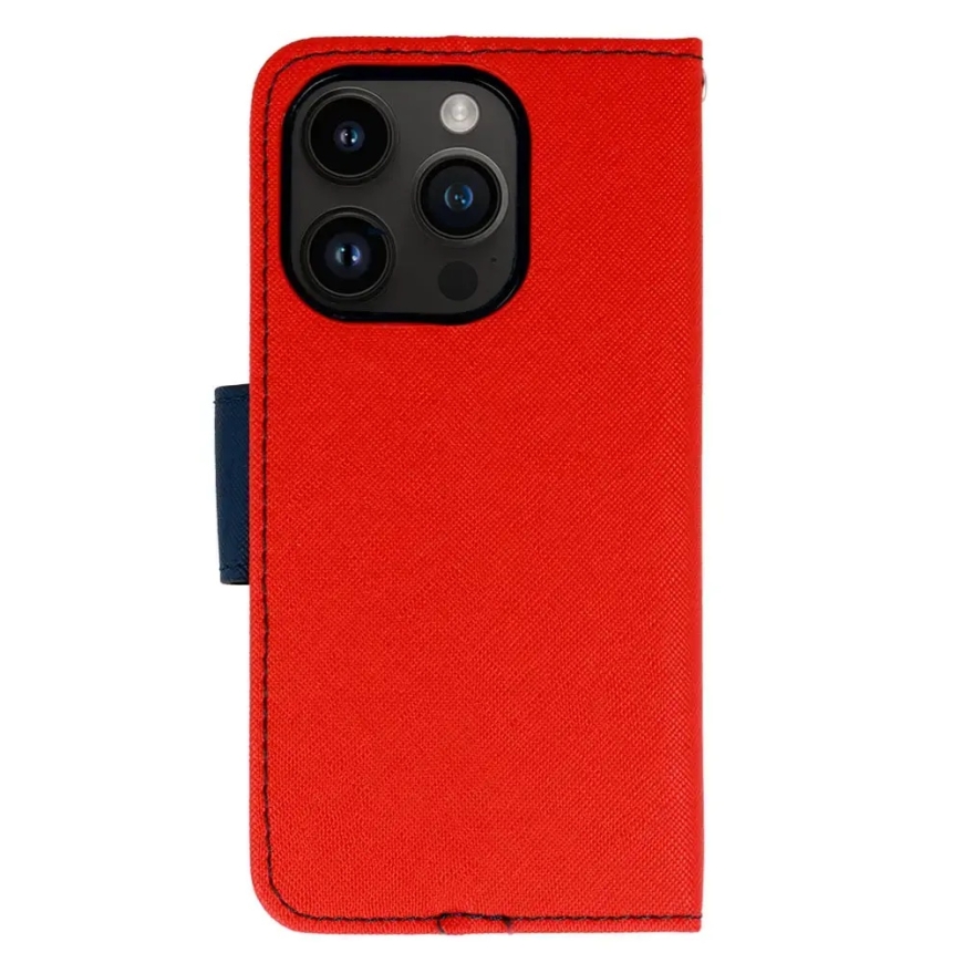 Fancy maciņš telefonam iPhone 13 Pro Max sarkans tumši zils – 3