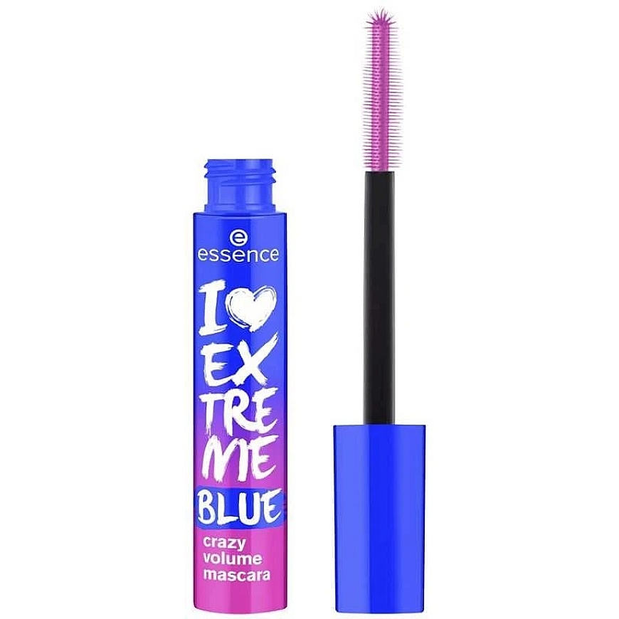 Essence Cosmetics I Love Extreme Mėlyna Crazy Volume Máscara De Pestañas Volumen, 12 ml