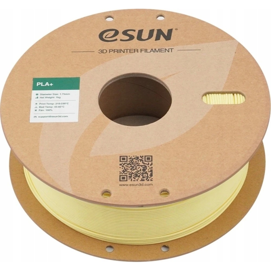 eSUN PLA+ plastikas 1.75 mm 1kg – migdolų geltonumo – 4