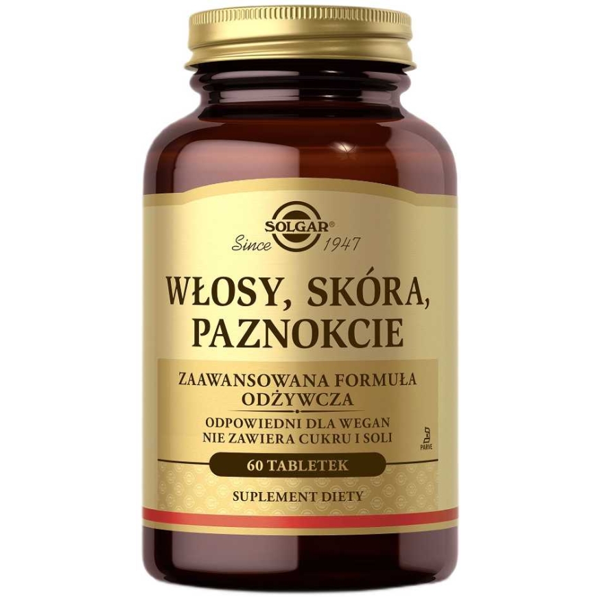 Solgar Plaukams, odai ir nagams maisto papildas, 60 tablečių – 2