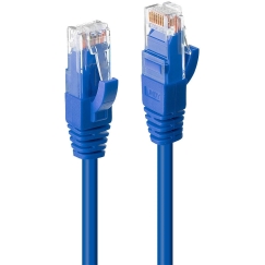 Tinklo kabelis - LINDY 7,5m Cat.6 U/UTP 250MHz varis 26AWG mėlynas