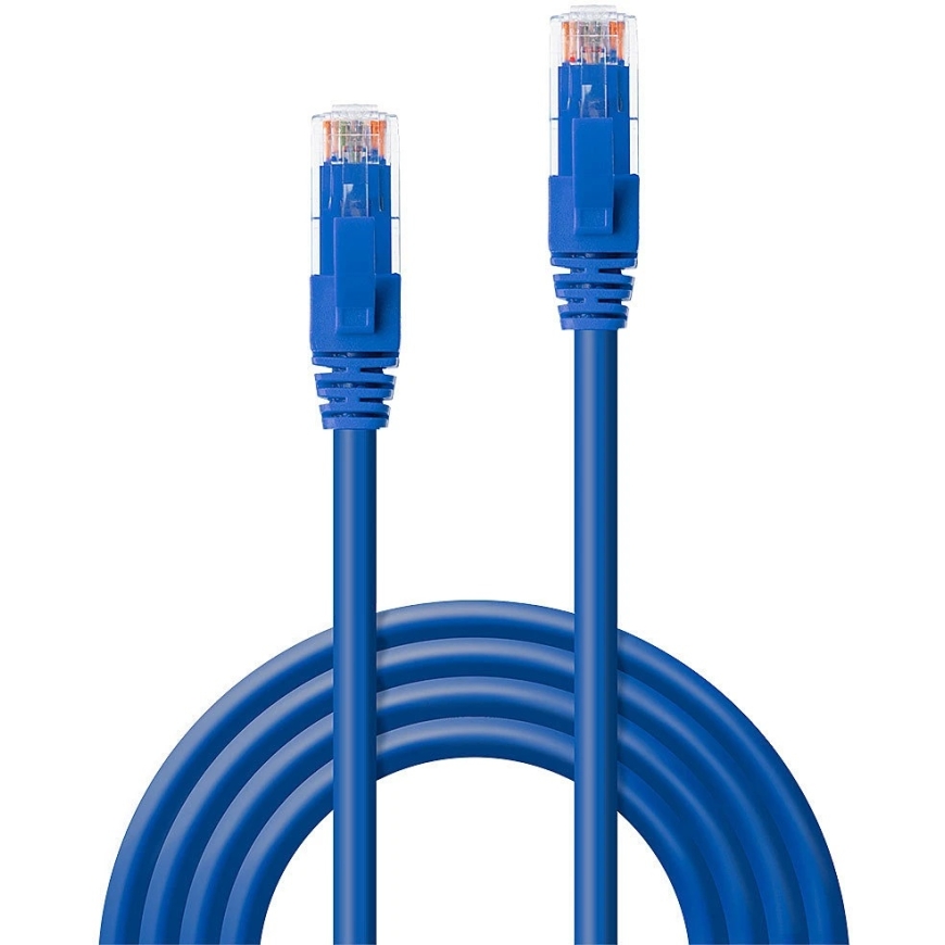 Tinklo kabelis - LINDY 7,5m Cat.6 U/UTP 250MHz varis 26AWG mėlynas – 2