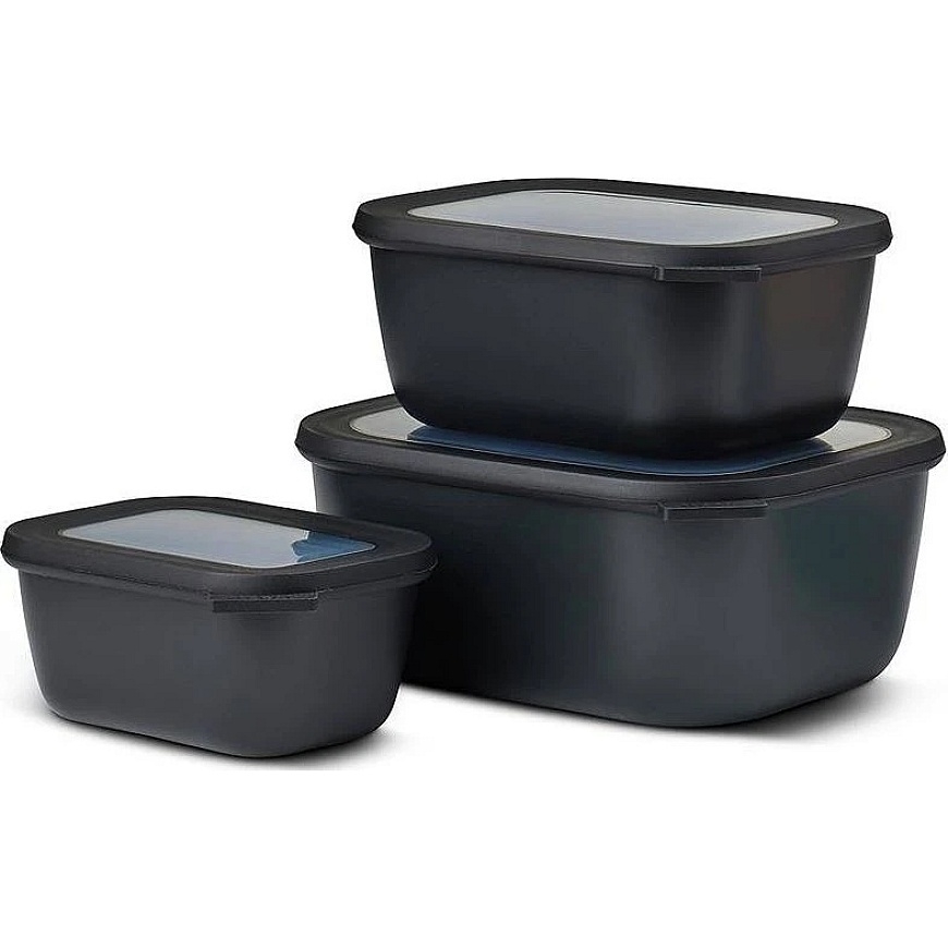 Rosti Mepal Mepal Cirqula Multi-Bowl Set 3-pcs, nordic juodas