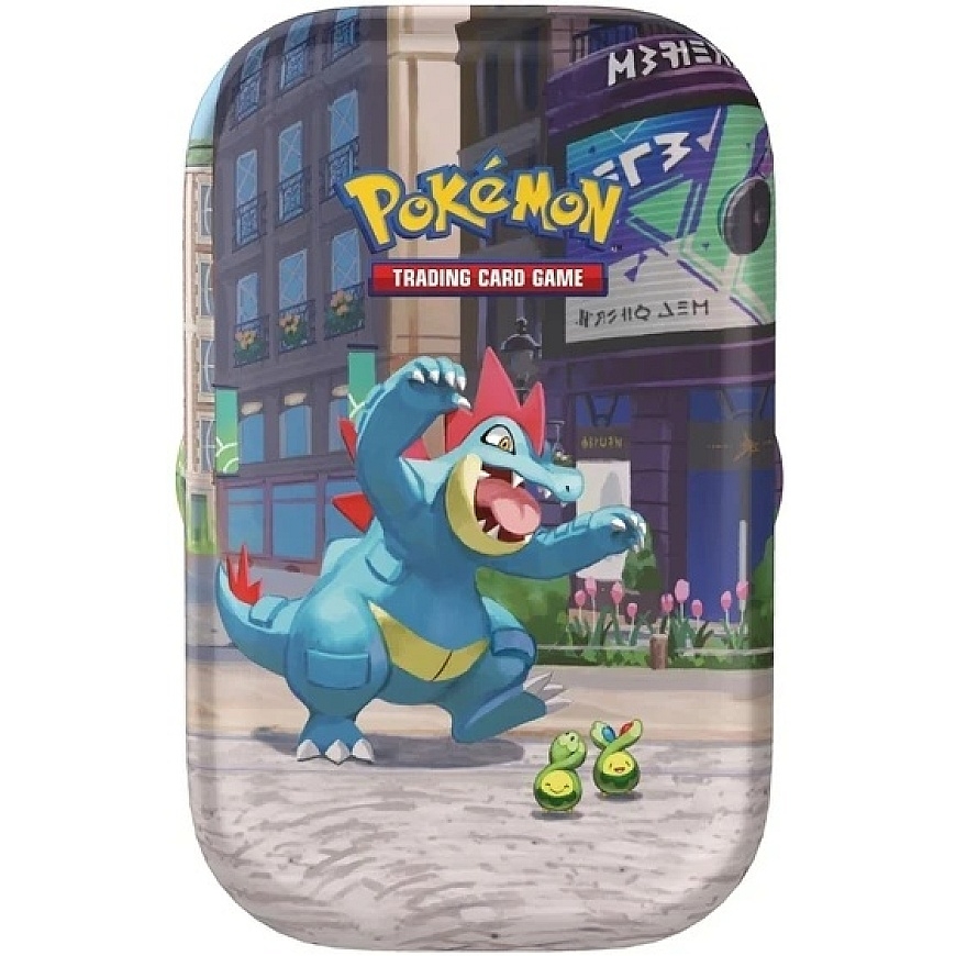 The Pokemon Pokemon TCG: Mega Evolution - Lumiose City Mini Tin - Feraligatr & Budew
