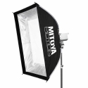 Apšvietimo įranga - MITOYA MOTION Softbox 60x90cm Bowens Mount, 2 Diffuseriai, Tinklelis Apšvietimo įranga - MITOYA MOTION Softbox 60x90cm Bowens Mount, 2 Diffuseriai, Tinklelis