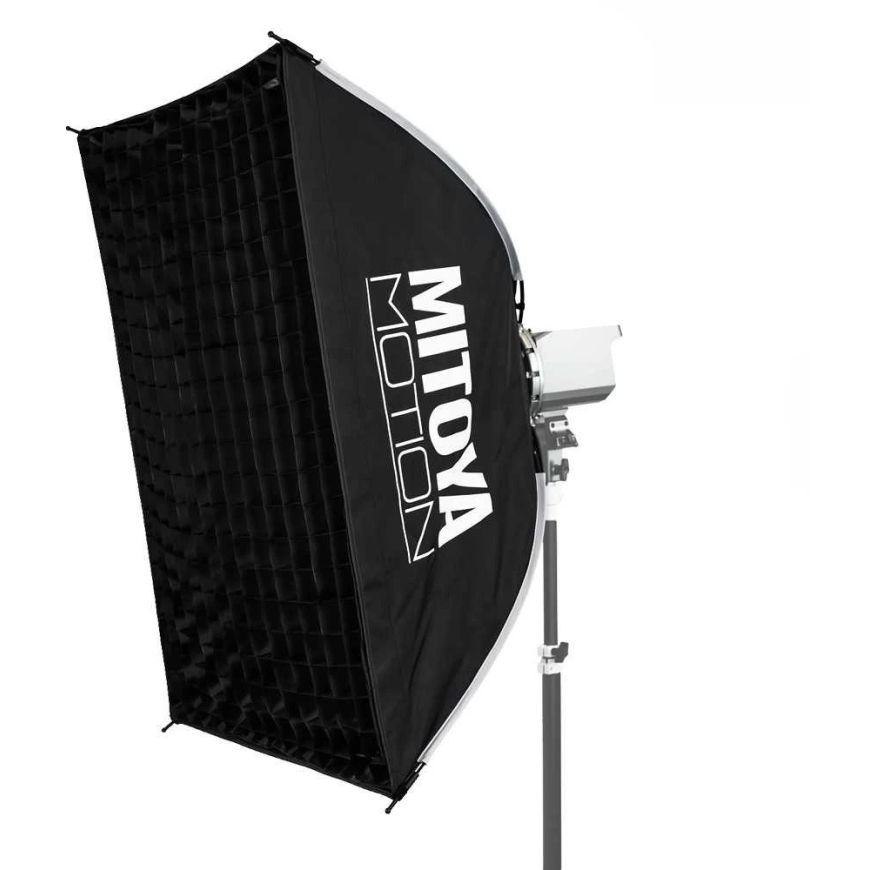Apšvietimo įranga - MITOYA MOTION Softbox 60x90cm Bowens Mount, 2 Diffuseriai, Tinklelis – 3