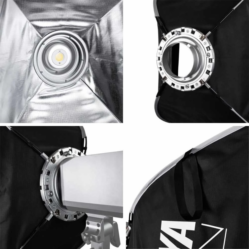 Apšvietimo įranga - MITOYA MOTION Softbox 60x90cm Bowens Mount, 2 Diffuseriai, Tinklelis – 5