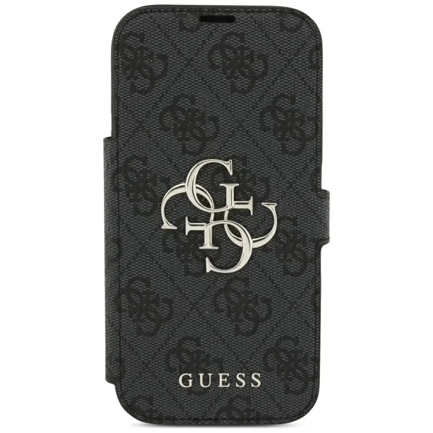 Guess 4G Metal Logo book type phone case for iPhone 18 Pro | iPhone 17 Pro black – 3