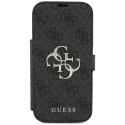 Guess 4G Metal Logo raamatutüüpi telefoni ümbris iPhone 18 Pro | iPhone 17 Pro must Guess 4G Metal Logo raamatutüüpi telefoni ümbris iPhone 18 Pro | iPhone 17 Pro must