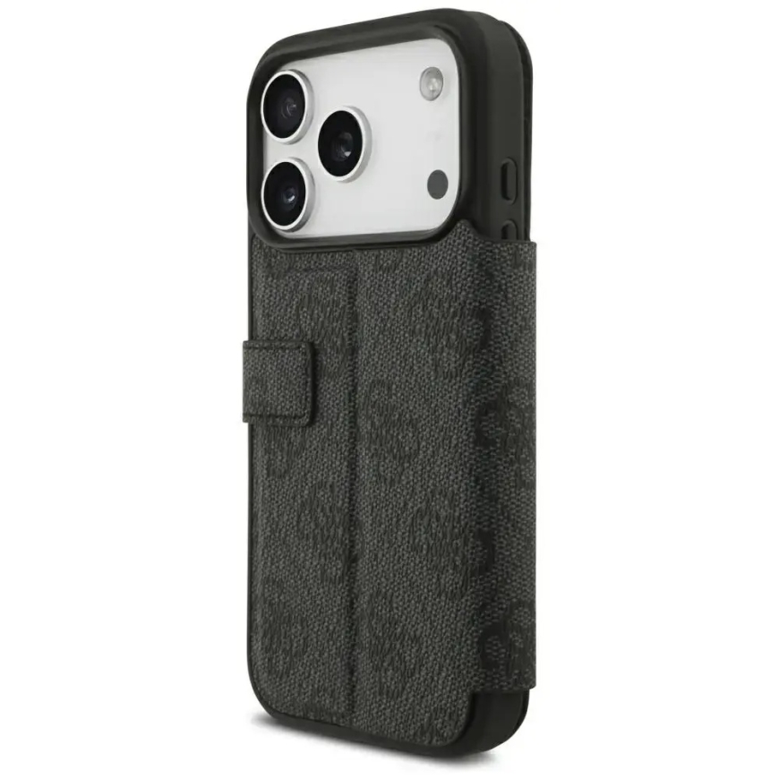 Guess 4G Metal Logo book type phone case for iPhone 18 Pro | iPhone 17 Pro black – 5