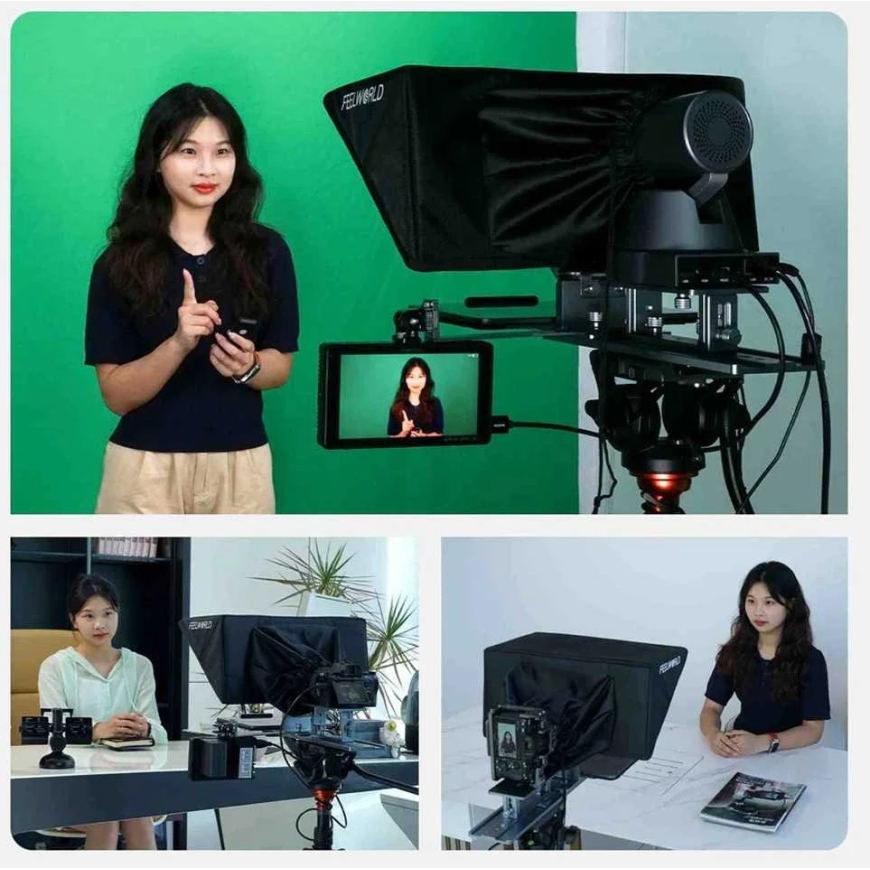 Teleprompter - FEELWORLD TP16 16" planšetinio kompiuterio laikiklis sulankstomas dizainas – 2